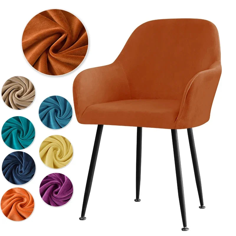 Housse Fauteuil Velours Scandinave PLENIO