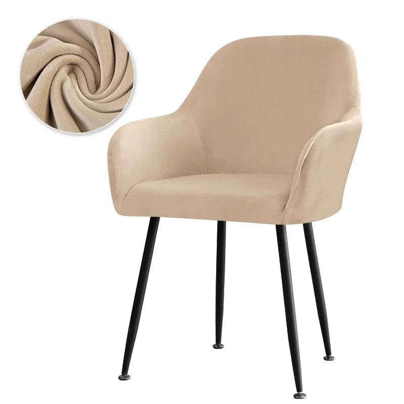 Housse Fauteuil Velours Scandinave PLENIO