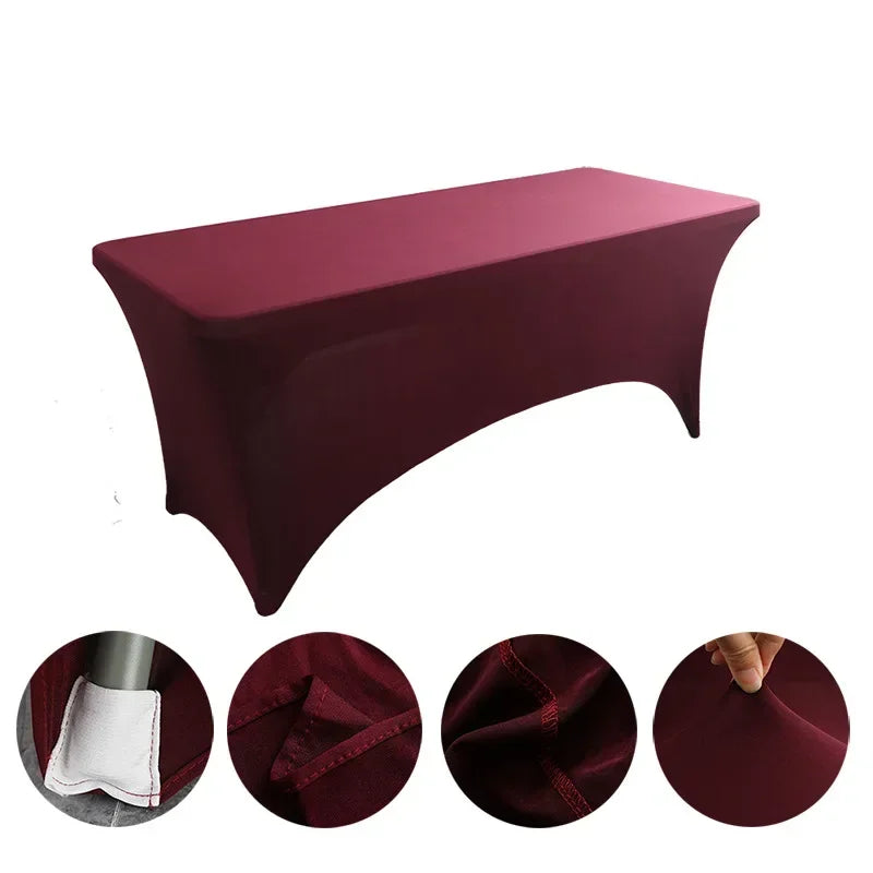 Nappe en IQUE dex de Haute Commande, Couverture de Table Pliante pour Mariage, Hôtel, Anniversaire, Cocktail, 6 Pieds, 4 Pieds, 5 Pieds, 6 Pieds, 8 Pieds Housse de France
