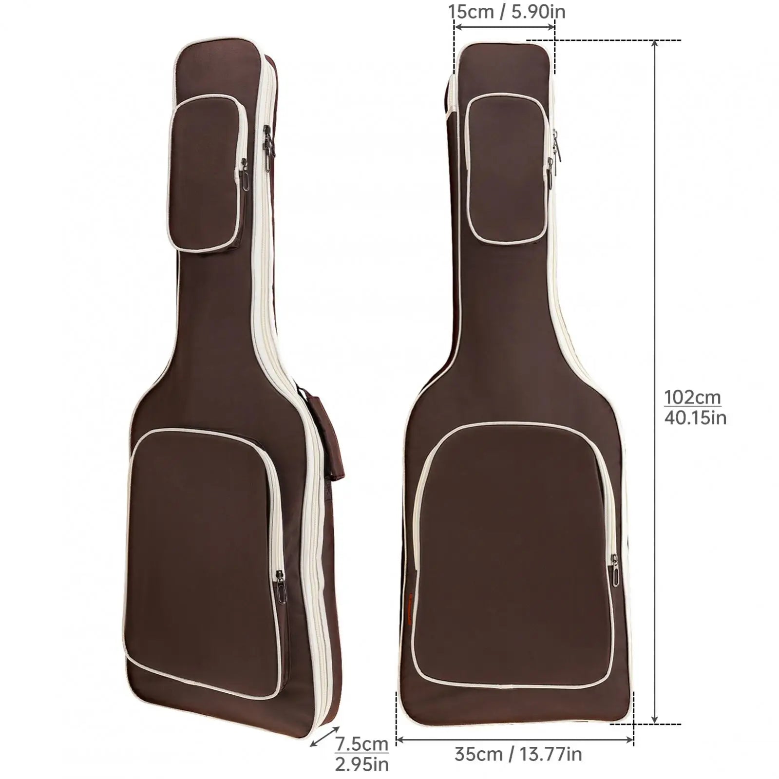 Sac à dos étanche en tissu Oxford, 1 pièce, étui pour guitare électrique, sac de concert, coussinet à Double sangles, couverture souple épaisse en coton de 7/8mm Housse de France