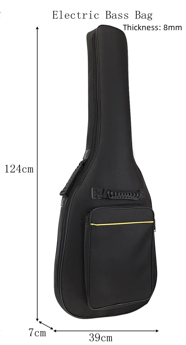 39-48 pouces Oxford tissu Pad 8-10mm coton épaississement Double sangles guitare électrique basse étui, housse étanche sac à dos Housse de France