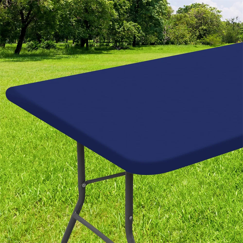 Kitinjoy – nappe rectangulaire imperméable, adaptée à la Table pliante, lavable, protection de Table, Camping en plein air, 30x72 Housse de France