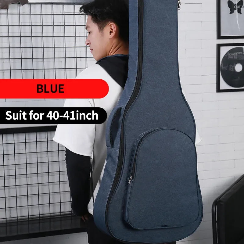 36-41 "pouces Standard/épaissir guitare sac à dos résistant à l'eau Oxford Farbric acoustique électrique basse sac classique musique housse Housse de France