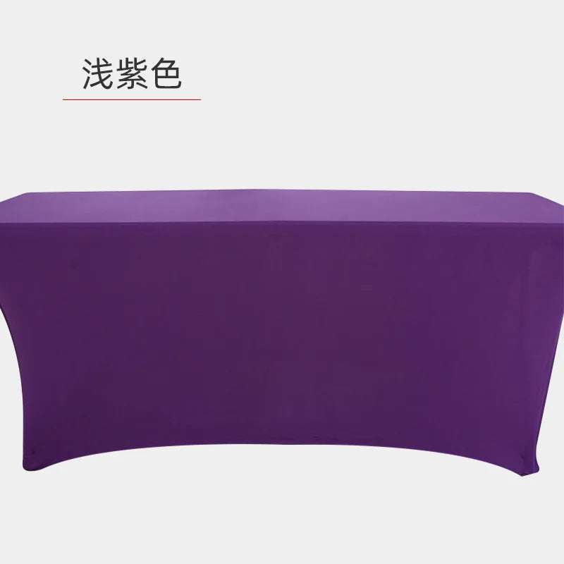 4FT6FT8FT couverture de Table extensible couverture de Table de Cocktail réunion Banquet de mariage couverture de Table rectangulaire nappe blanche Housse de France