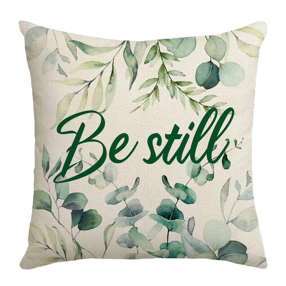 Taie d'Oreiller Polyester Imprimée Eucalypto Housse de France