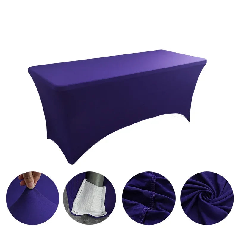 Nappe en IQUE dex de Haute Commande, Couverture de Table Pliante pour Mariage, Hôtel, Anniversaire, Cocktail, 6 Pieds, 4 Pieds, 5 Pieds, 6 Pieds, 8 Pieds Housse de France