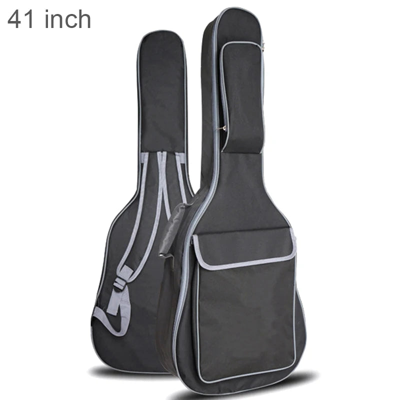 40/41 pouces Oxford tissu guitare acoustique/guitare électrique Double sangles guitare rembourrée coque souple Gig sac sac à dos étanche Housse de France
