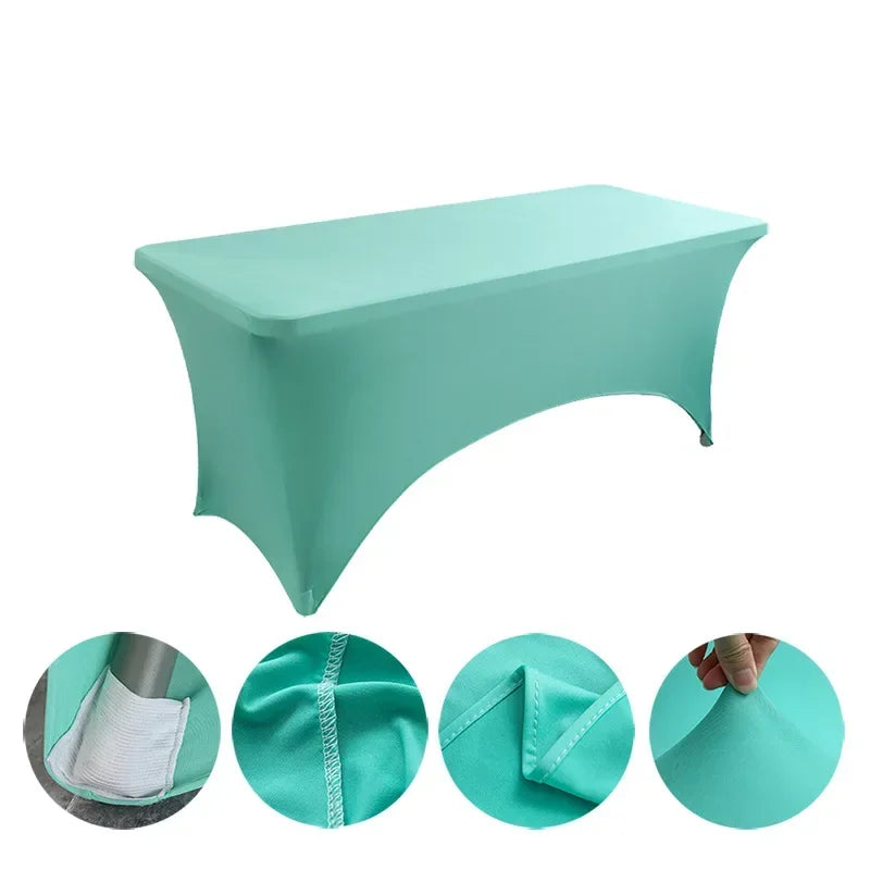 Nappe en IQUE dex de Haute Commande, Couverture de Table Pliante pour Mariage, Hôtel, Anniversaire, Cocktail, 6 Pieds, 4 Pieds, 5 Pieds, 6 Pieds, 8 Pieds Housse de France