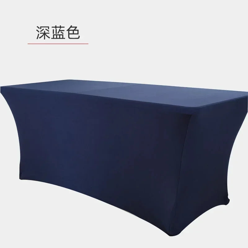 4FT6FT8FT couverture de Table extensible couverture de Table de Cocktail réunion Banquet de mariage couverture de Table rectangulaire nappe blanche Housse de France