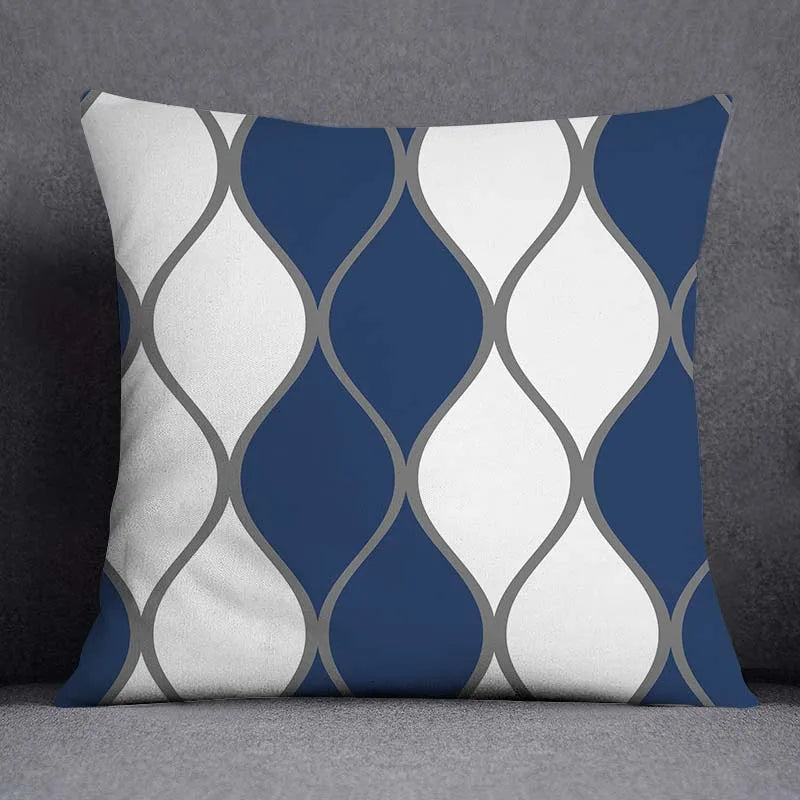 Taie d'Oreiller Géométrique Polyester **BLUENO** Housse de France