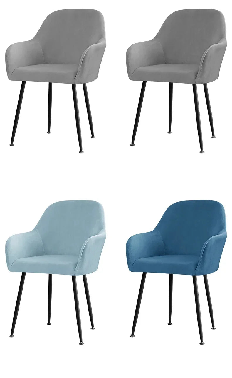 Housse Fauteuil Velours Scandinave PLENIO