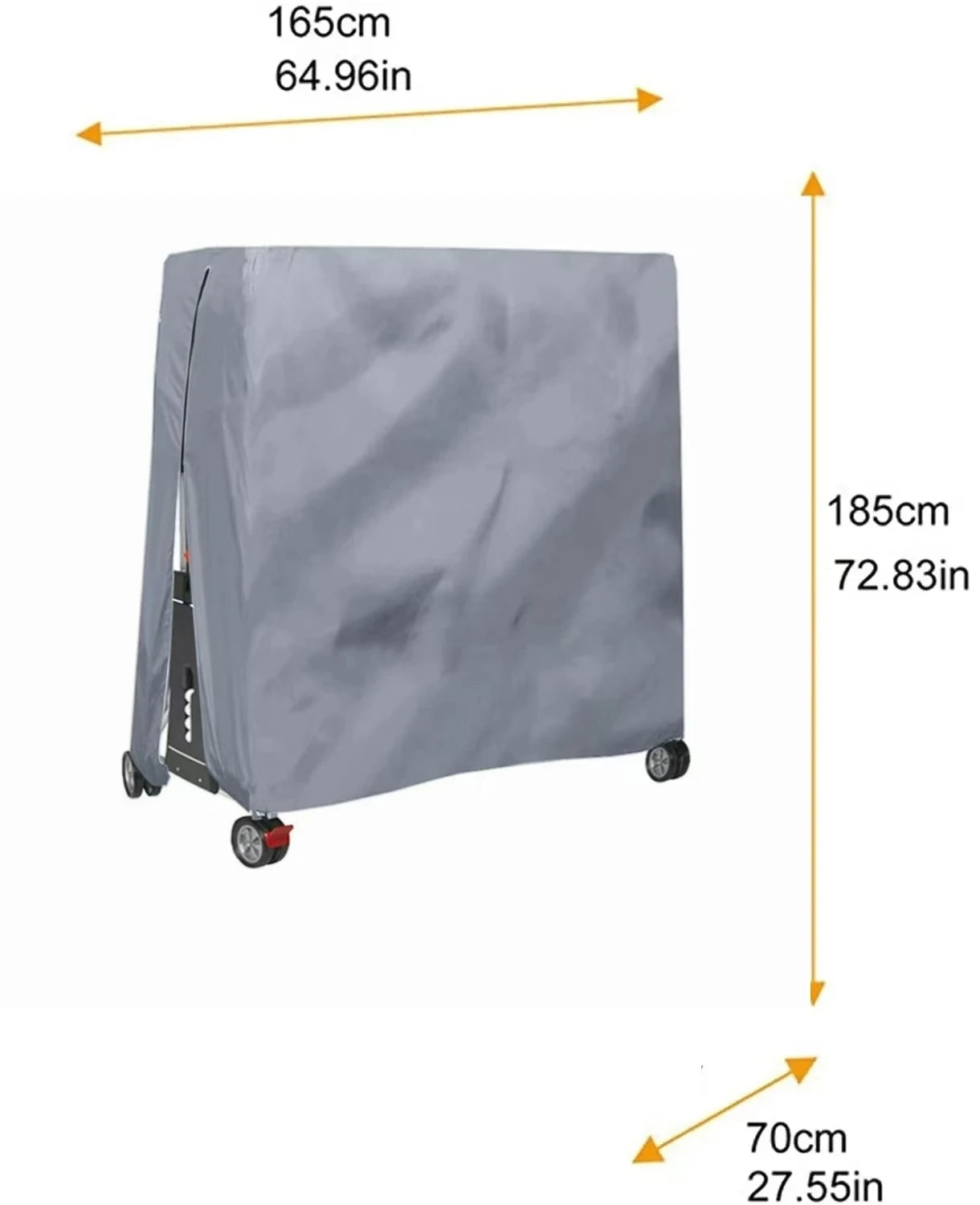Couverture de Tennis de Table en tissu Oxford 210D, imperméable et anti-poussière, couverture de Table de Ping-Pong robuste pour intérieur/extérieur, 165x70x185cm Housse de France