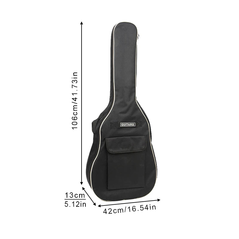 40/41 pouces Oxford tissu guitare acoustique/guitare électrique Double sangles guitare rembourrée coque souple Gig sac sac à dos étanche Housse de France