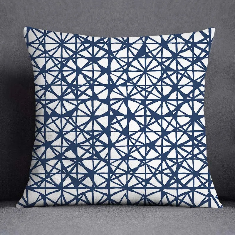 Taie d'Oreiller Géométrique Polyester **BLUENO** Housse de France