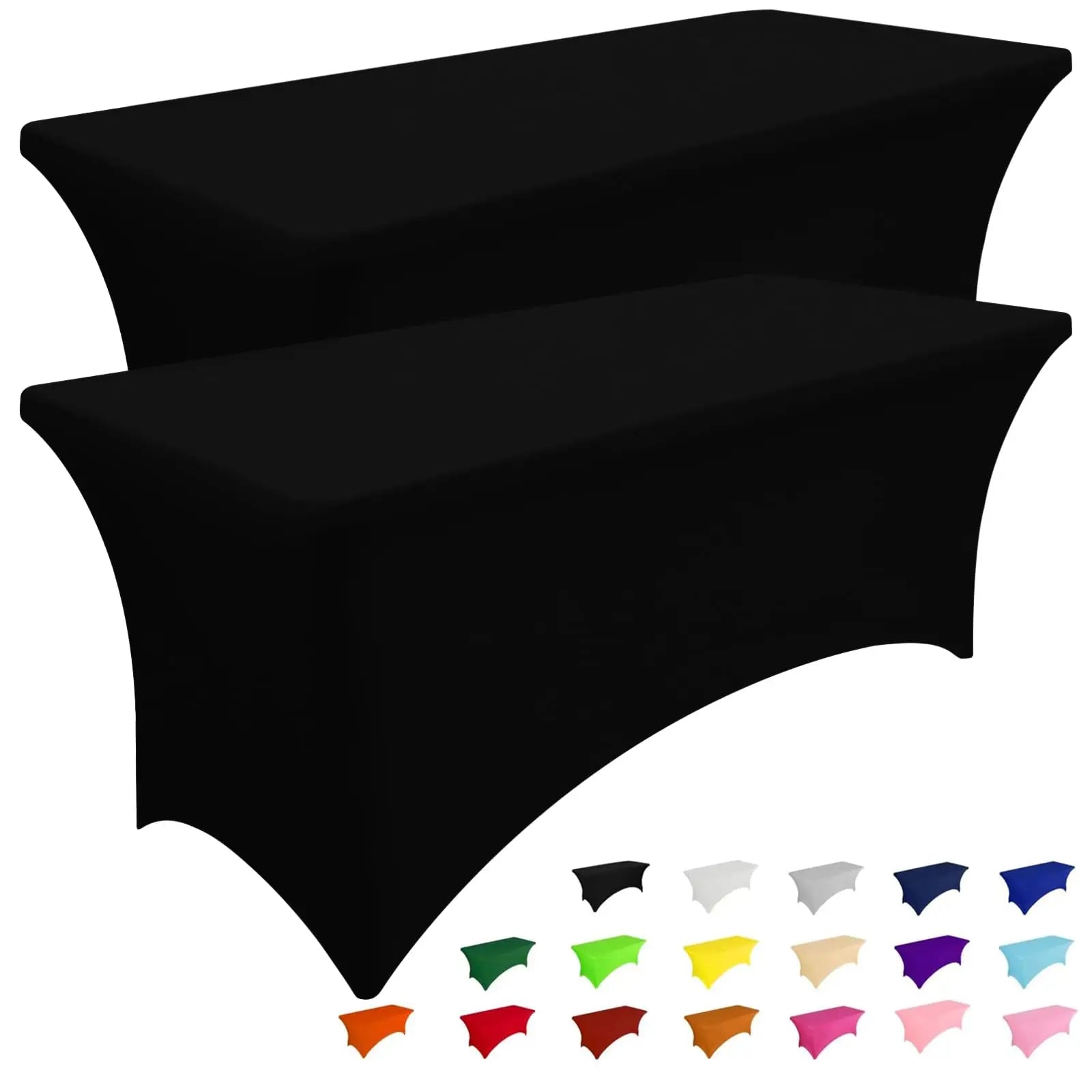 Olanly-Nappes élastiques lavables en machine, couvre-table en spandex, réutilisable, pour table d'extérieur, pour fêtes de mariage et de Noël Housse de France