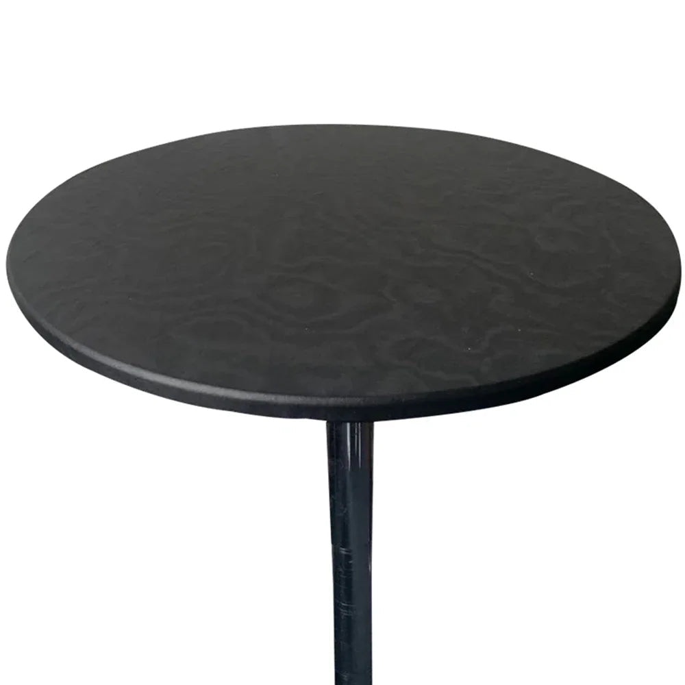 Couverture de Table ronde élastique, 1 pièce, tissu de protection, nappe en Polyester imperméable, couverture de Table ajustée pour restauration avec bords élastiques Housse de France