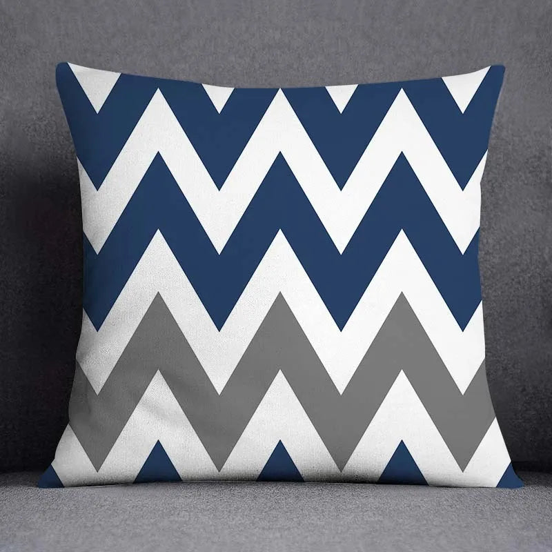 Taie d'Oreiller Géométrique Polyester **BLUENO** Housse de France