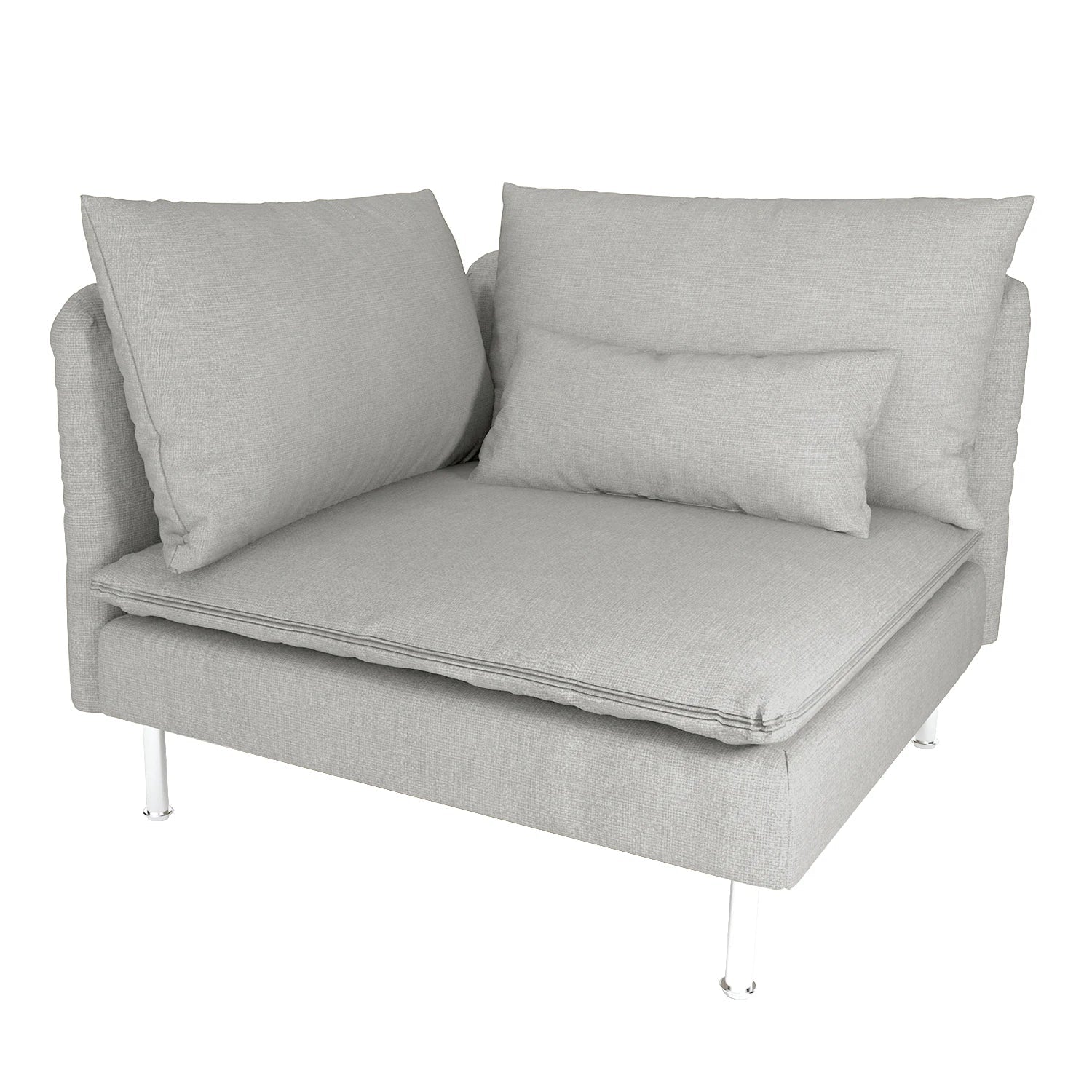 CRIUSAlbanJuste de canapé pour IKEA  SÖDERHAMN, coin, comprend deux grands coussins et un petit cus, housses de canapé pour salon Housse de France