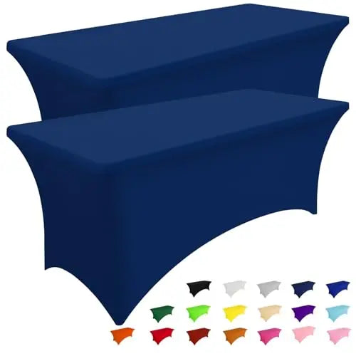 Olanly-Nappes élastiques lavables en machine, couvre-table en spandex, réutilisable, pour table d'extérieur, pour fêtes de mariage et de Noël Housse de France