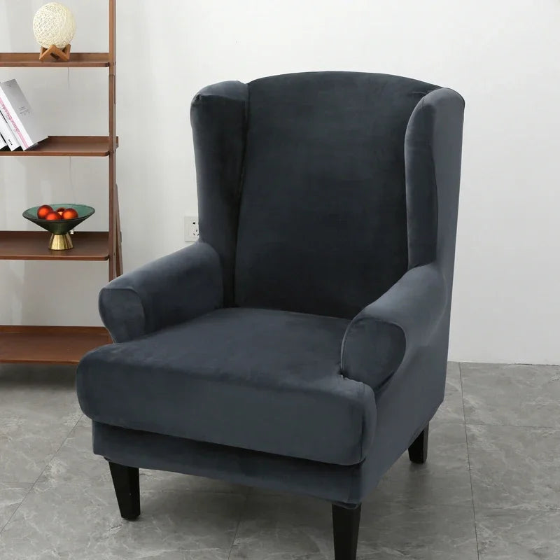 Housse Fauteuil Oreilles Velours VELORA