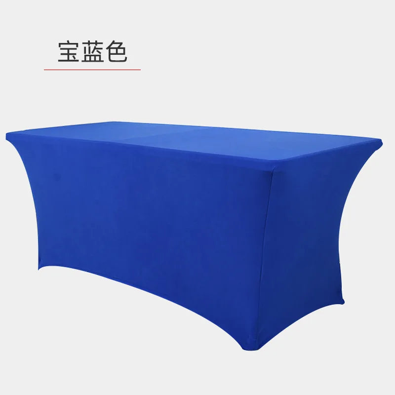 4FT6FT8FT couverture de Table extensible couverture de Table de Cocktail réunion Banquet de mariage couverture de Table rectangulaire nappe blanche Housse de France