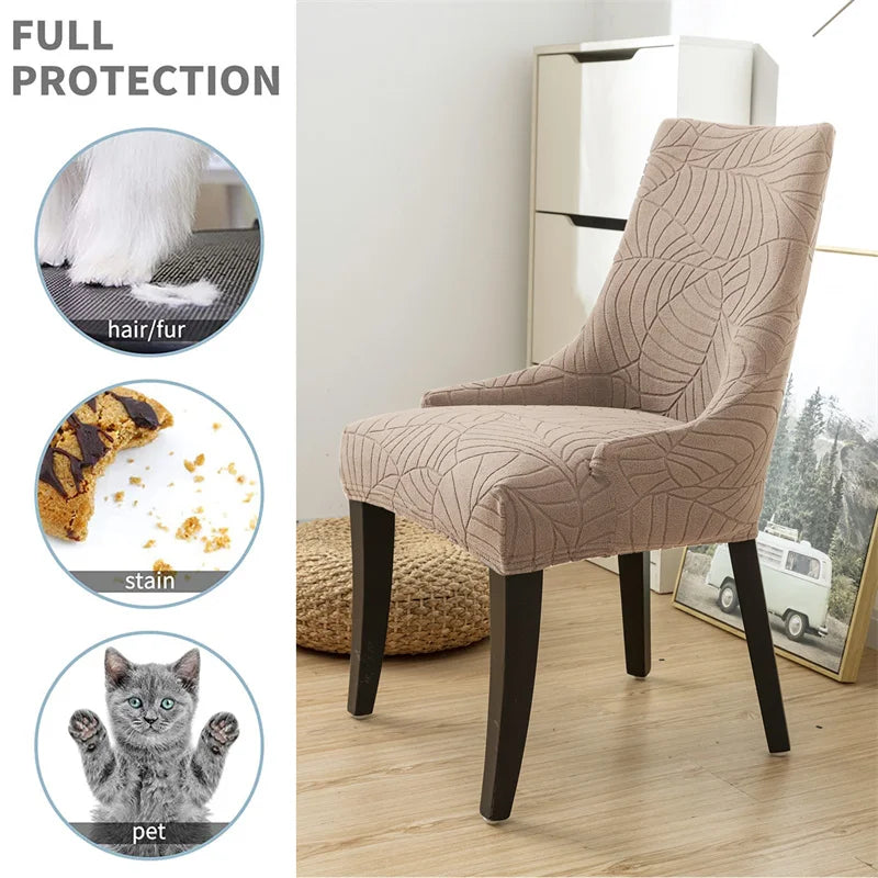 Housse De Chaise Extensible Jacquard **FOLIA** Housse de France