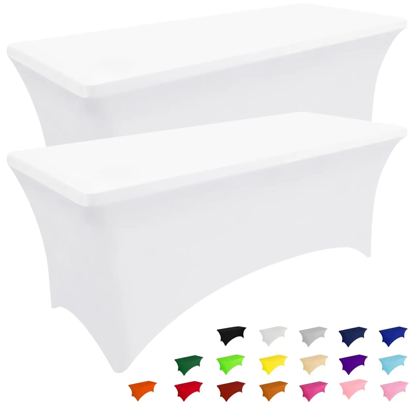 Olanly-Nappes élastiques lavables en machine, couvre-table en spandex, réutilisable, pour table d'extérieur, pour fêtes de mariage et de Noël Housse de France