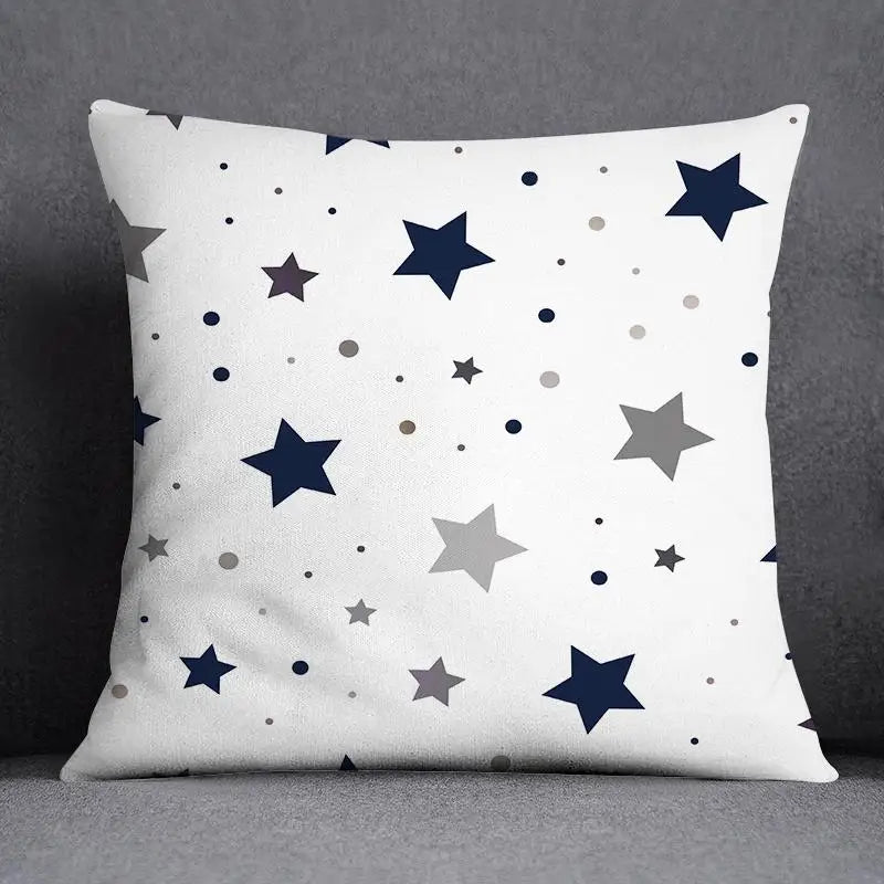 Taie d'Oreiller Géométrique Polyester **BLUENO** Housse de France