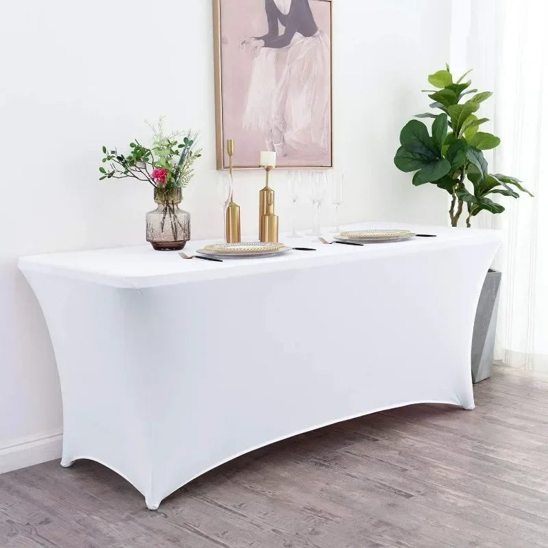 Nappe en IQUE dex de Haute Commande, Couverture de Table Pliante pour Mariage, Hôtel, Anniversaire, Cocktail, 6 Pieds, 4 Pieds, 5 Pieds, 6 Pieds, 8 Pieds Housse de France