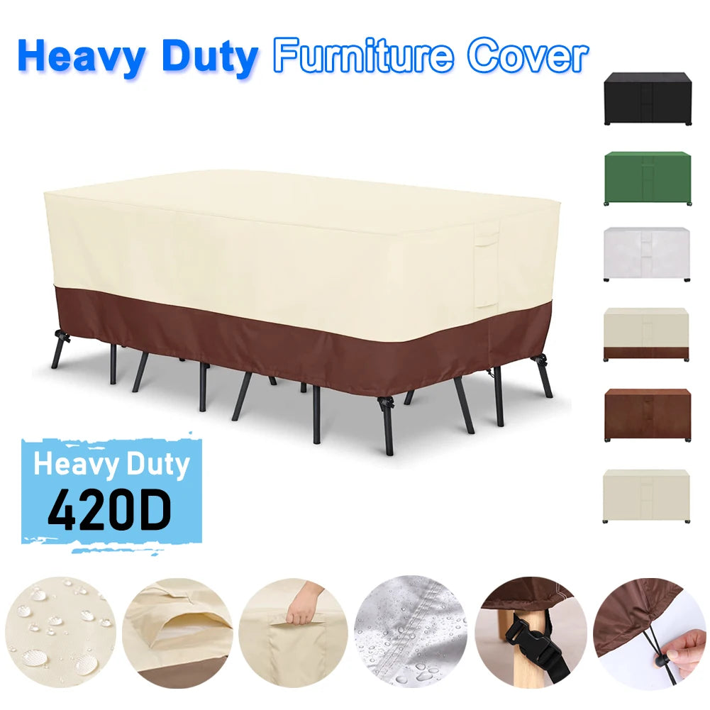 Housse Table Jardin Imperméable FORTERIO