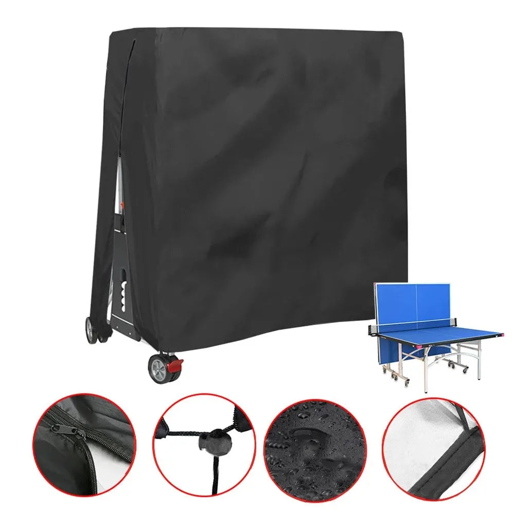 Couverture de Tennis de Table en tissu Oxford 210D, imperméable et anti-poussière, couverture de Table de Ping-Pong robuste pour intérieur/extérieur, 165x70x185cm Housse de France