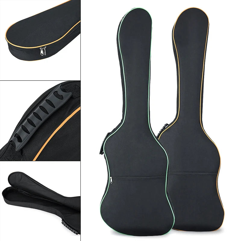 39-48 pouces Oxford tissu Pad 8-10mm coton épaississement Double sangles guitare électrique basse étui, housse étanche sac à dos Housse de France