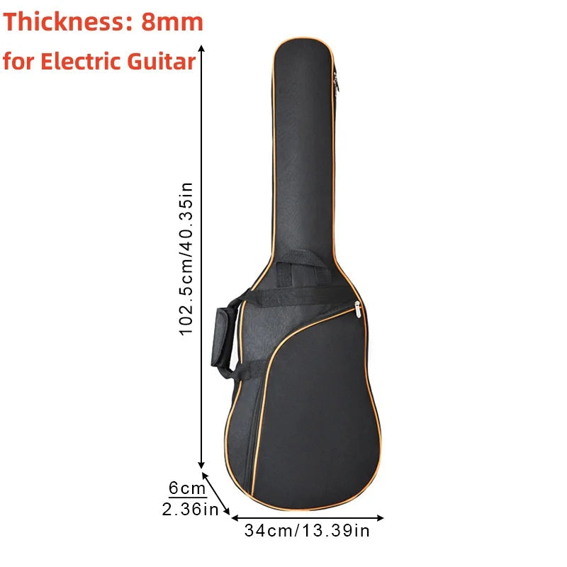 39-48 pouces Oxford tissu Pad 8-10mm coton épaississement Double sangles guitare électrique basse étui, housse étanche sac à dos Housse de France