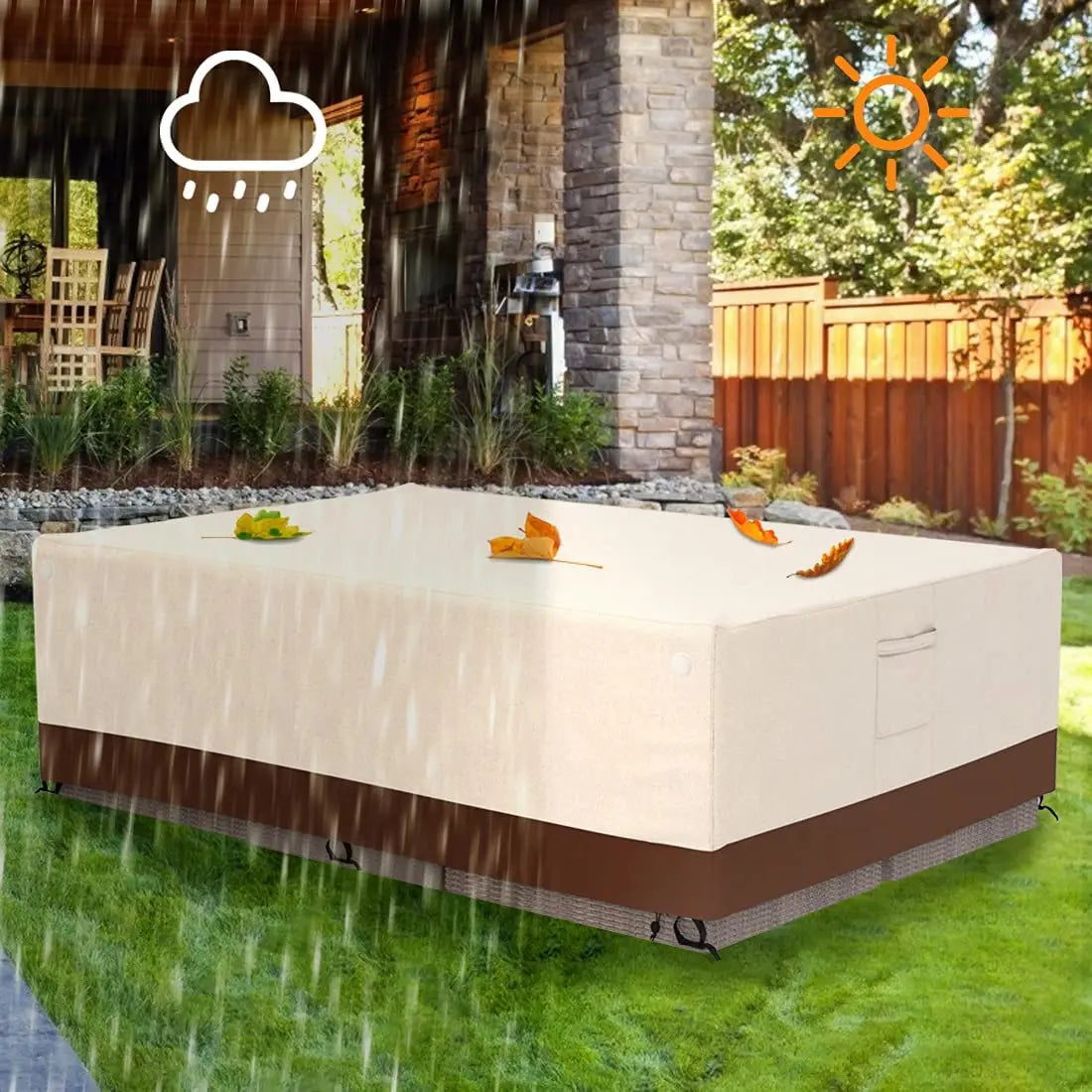 Housse Table Jardin Imperméable FORTERIO