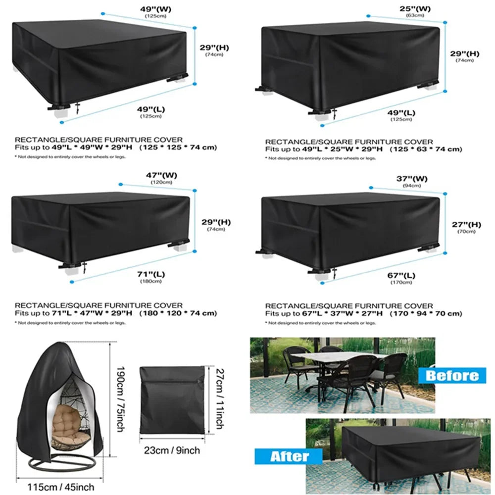 Housse Table Jardin Imperméable PROTEVO