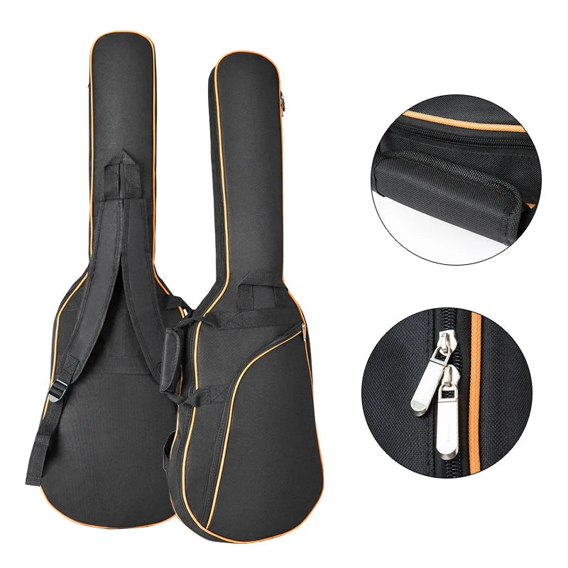 39-48 pouces Oxford tissu Pad 8-10mm coton épaississement Double sangles guitare électrique basse étui, housse étanche sac à dos Housse de France