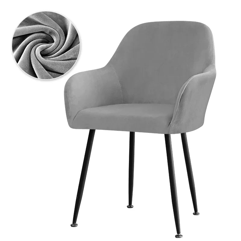 Housse Fauteuil Velours Scandinave PLENIO