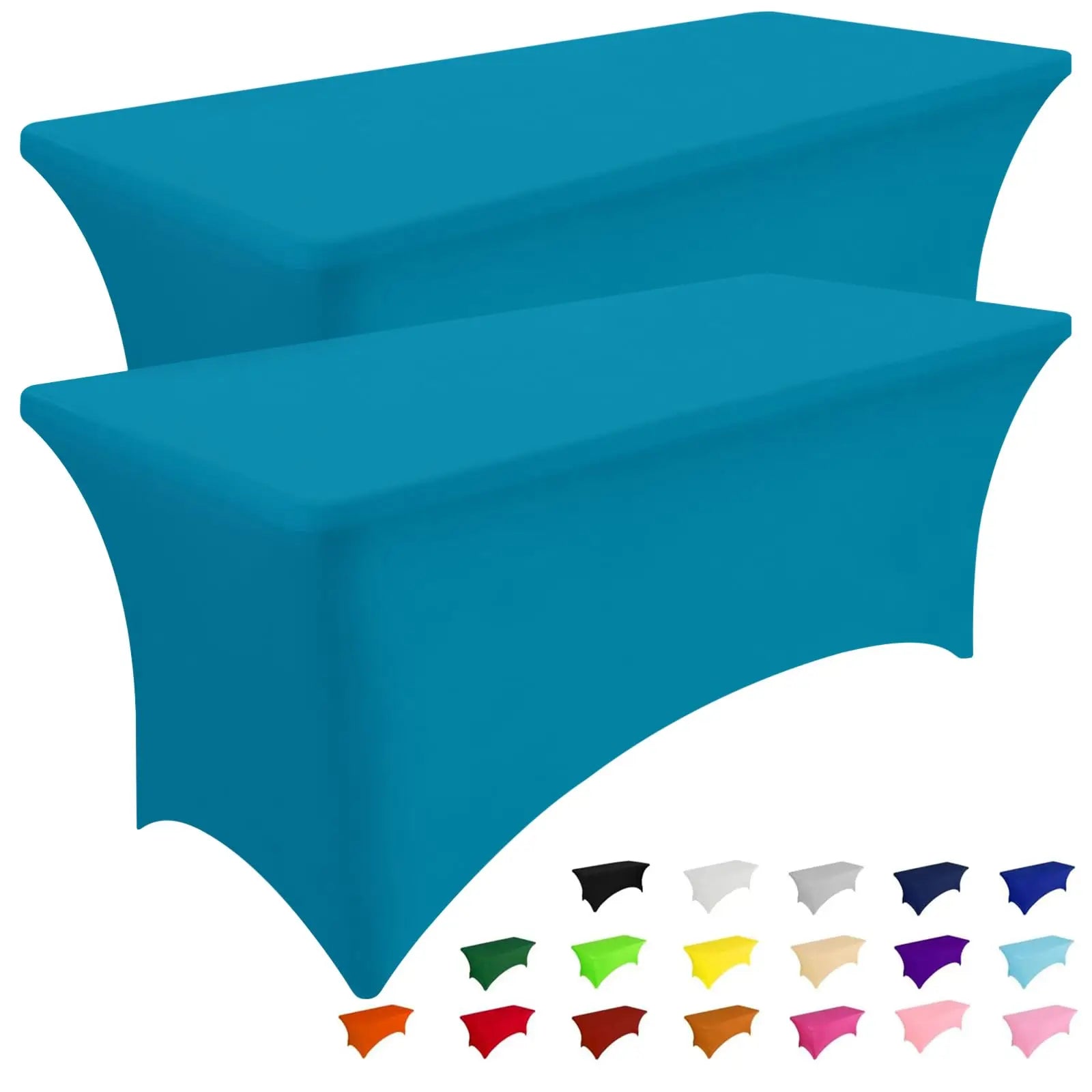 Olanly-Nappes élastiques lavables en machine, couvre-table en spandex, réutilisable, pour table d'extérieur, pour fêtes de mariage et de Noël Housse de France