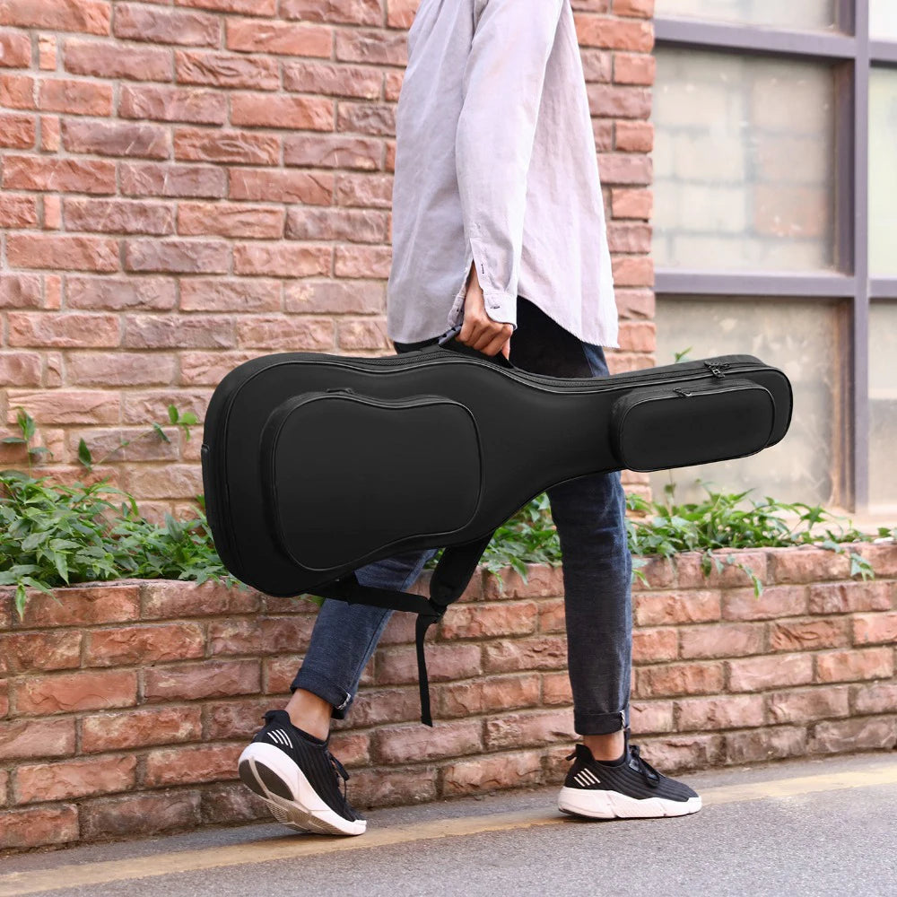 Sac à dos étanche en tissu Oxford, 1 pièce, étui pour guitare électrique, sac de concert, coussinet à Double sangles, couverture souple épaisse en coton de 7/8mm Housse de France