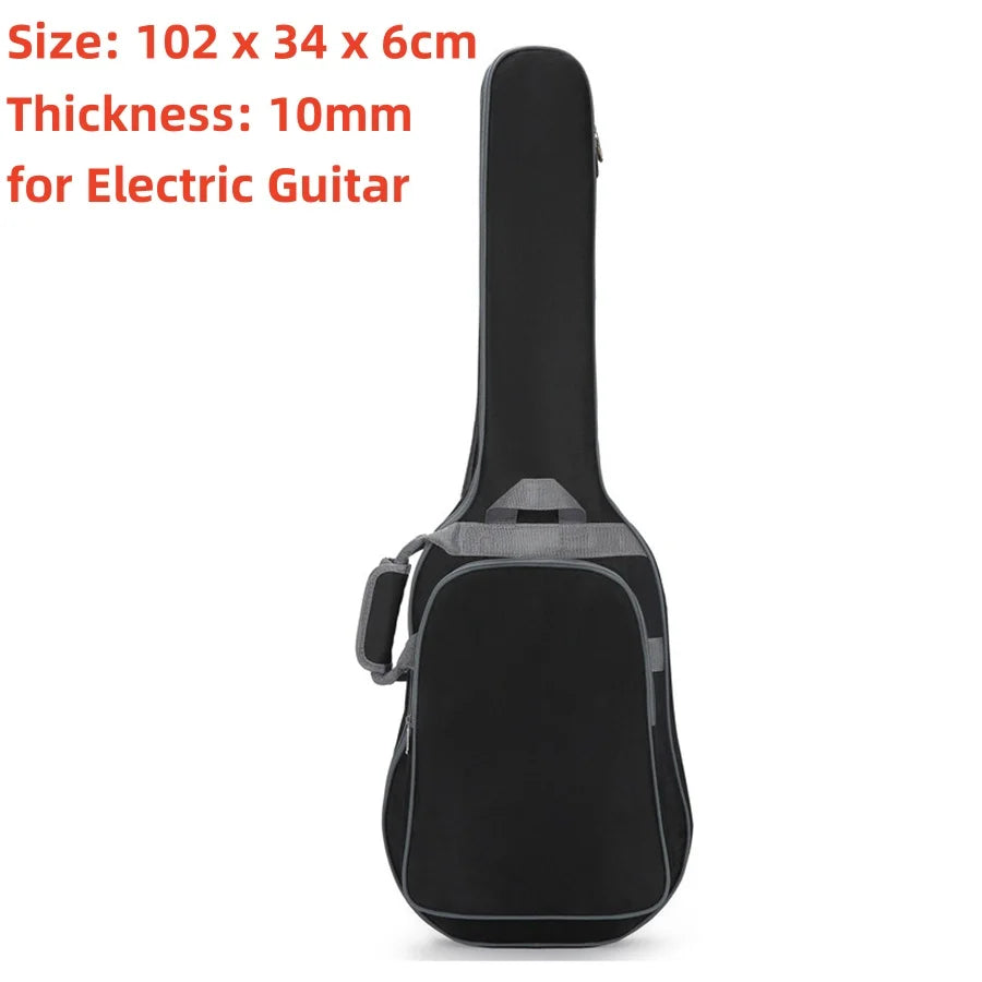 39-48 pouces Oxford tissu Pad 8-10mm coton épaississement Double sangles guitare électrique basse étui, housse étanche sac à dos Housse de France