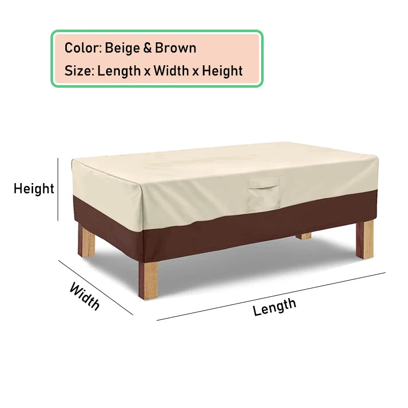 Housse Table Jardin Imperméable FORTERIO