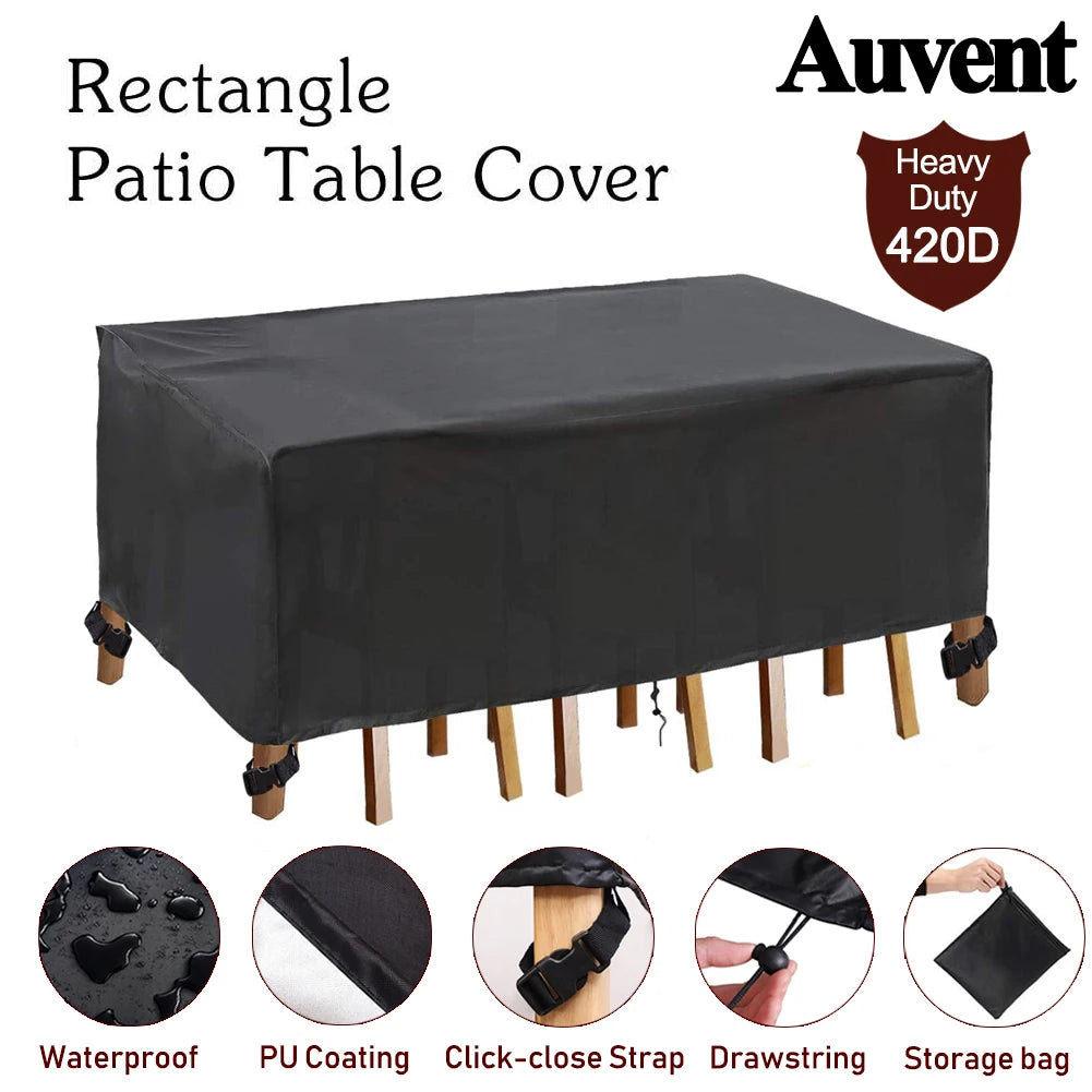Housse Table Jardin Imperméable SOLVIN