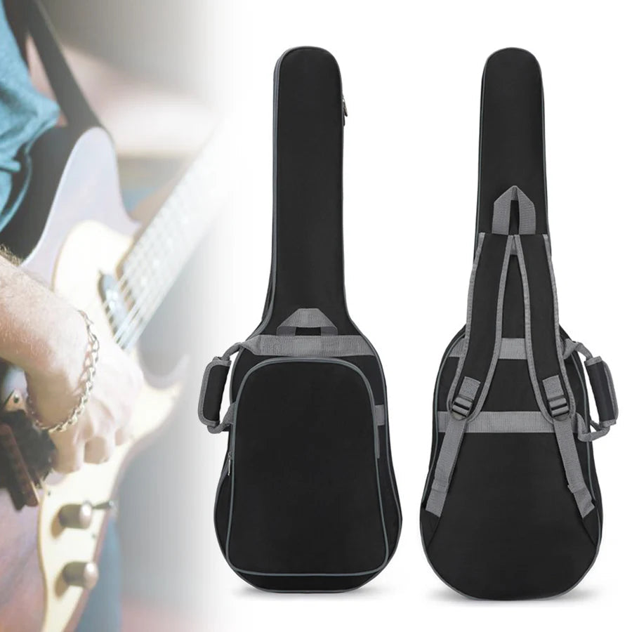 39-48 pouces Oxford tissu Pad 8-10mm coton épaississement Double sangles guitare électrique basse étui, housse étanche sac à dos Housse de France