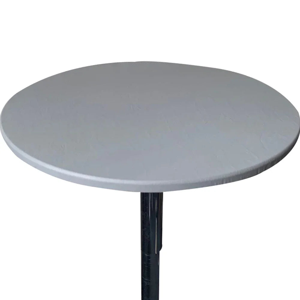 Couverture de Table ronde élastique, 1 pièce, tissu de protection, nappe en Polyester imperméable, couverture de Table ajustée pour restauration avec bords élastiques Housse de France