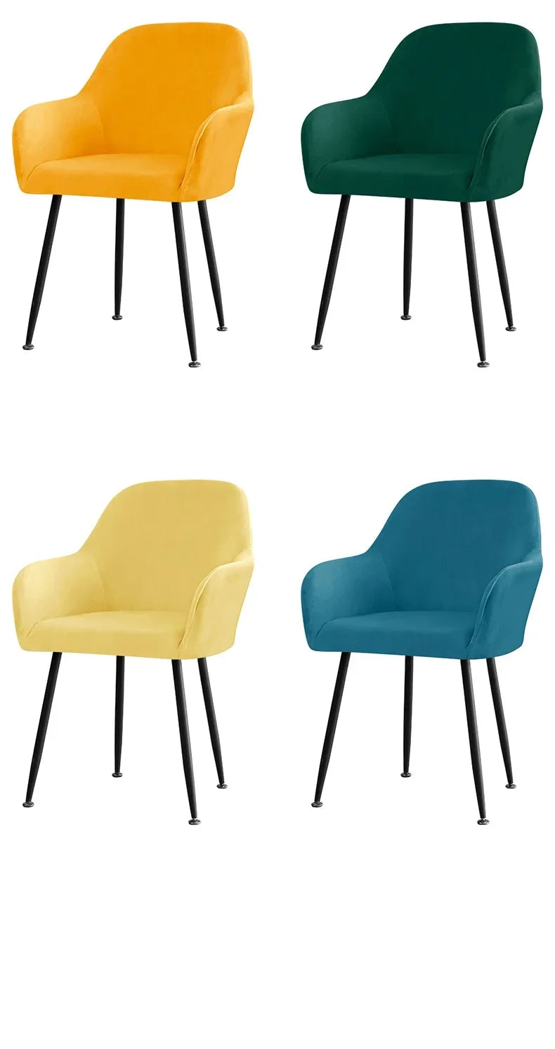 Housse Fauteuil Velours Scandinave PLENIO