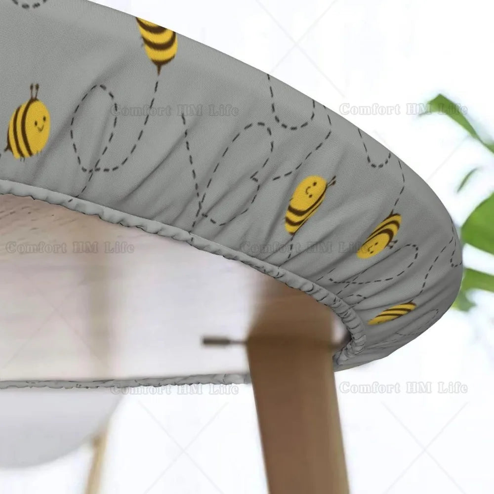 Couverture de gril de table couvertes d'équation ronde à bord élastique, nappe décorative pour la maison, adaptée pour la cuisine intérieure et extérieure, fête, 40 " - 44" Housse de France