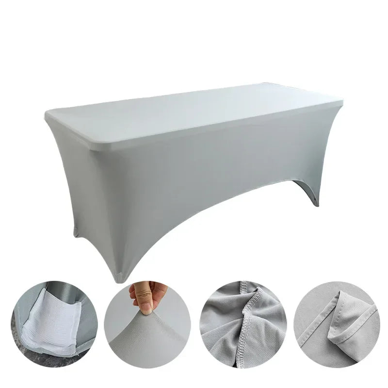 Nappe en IQUE dex de Haute Commande, Couverture de Table Pliante pour Mariage, Hôtel, Anniversaire, Cocktail, 6 Pieds, 4 Pieds, 5 Pieds, 6 Pieds, 8 Pieds Housse de France