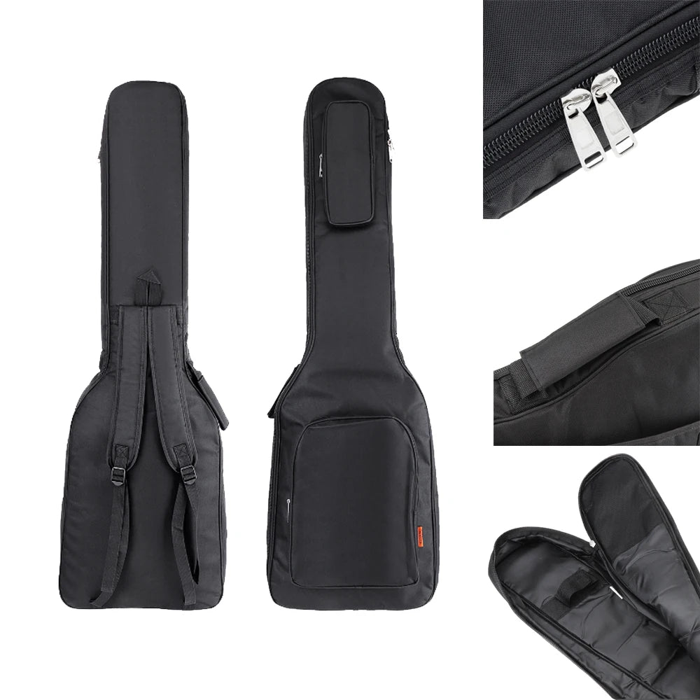 Sac à dos étanche en tissu Oxford, 1 pièce, étui pour guitare électrique, sac de concert, coussinet à Double sangles, couverture souple épaisse en coton de 7/8mm Housse de France