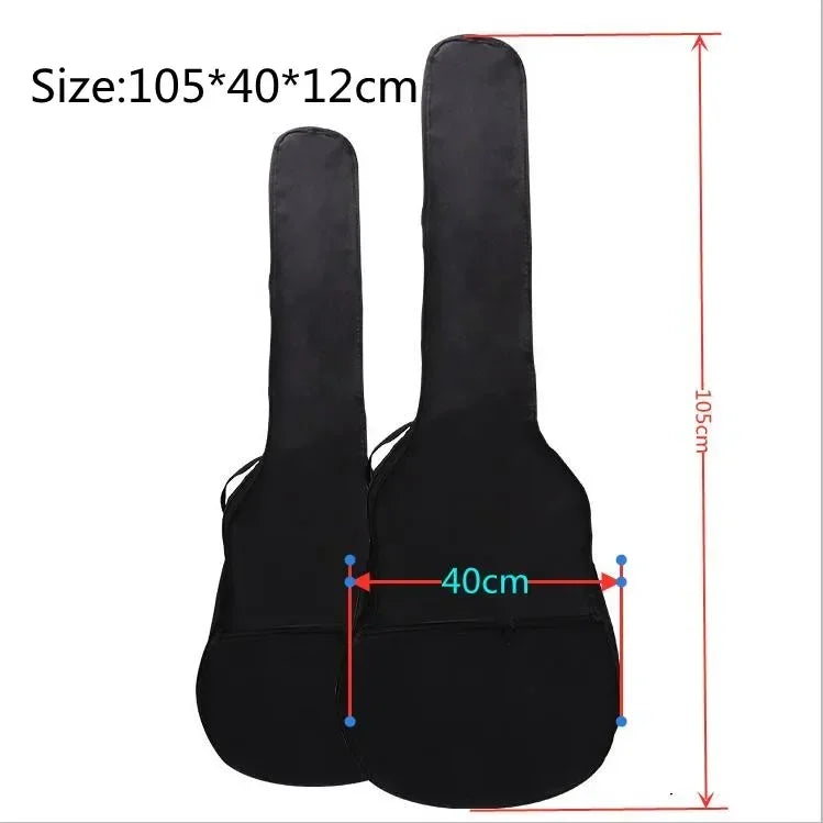 30/38/41 pouces sac de guitare haute qualité Oxford tissu Double sangles rembourré grand étui de guitare noir Gig sac à dos accessoires de guitare Housse de France