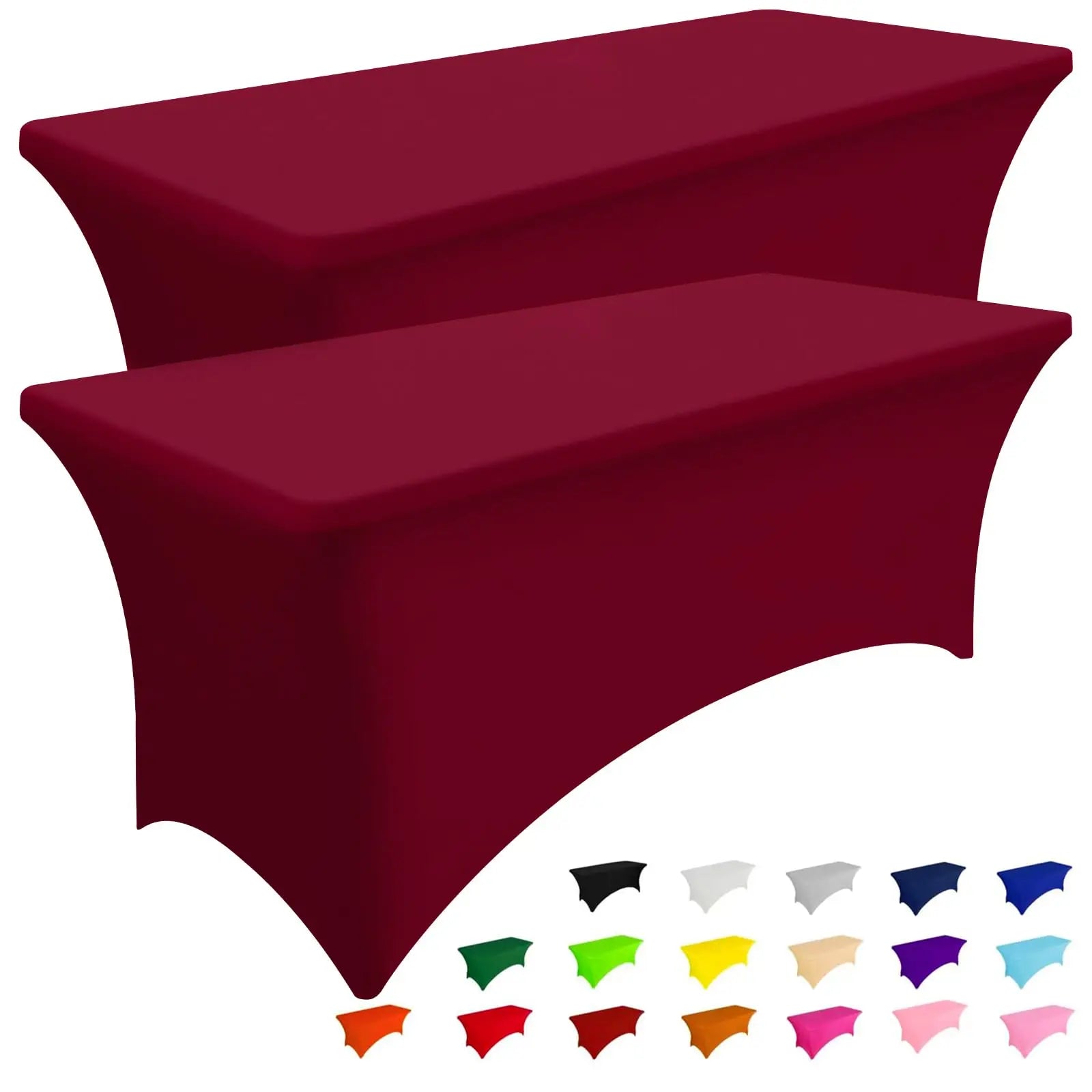 Olanly-Nappes élastiques lavables en machine, couvre-table en spandex, réutilisable, pour table d'extérieur, pour fêtes de mariage et de Noël Housse de France